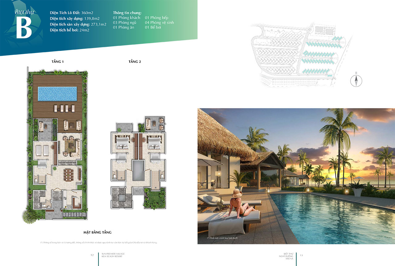 Thiết kế BT loại B Sun Premier Village Kem Beach Resort 